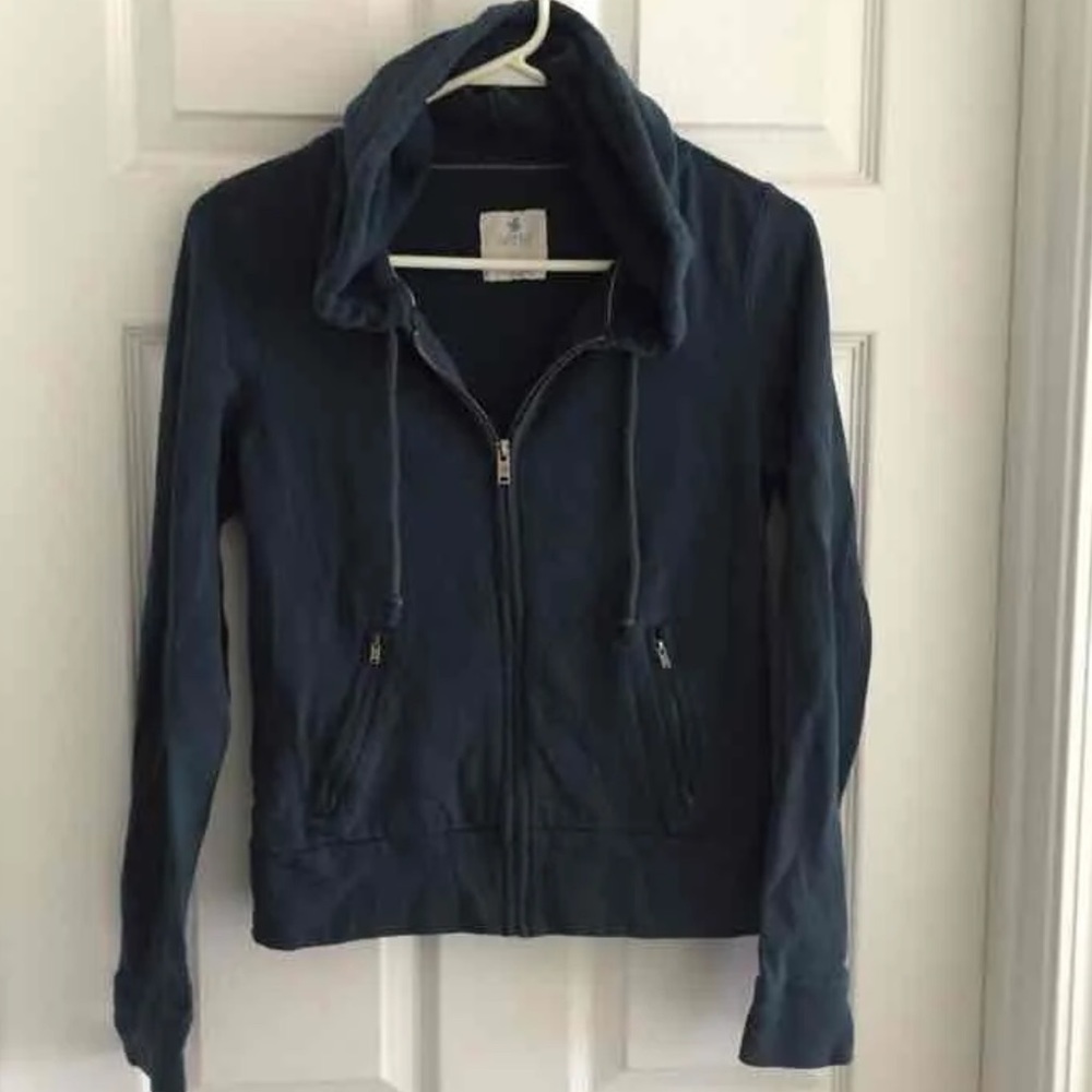 Navy American Eagle zip jacket